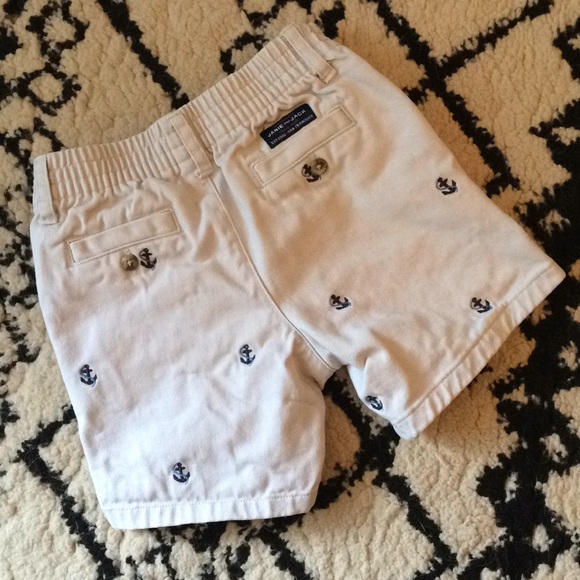 Janie and Jack l Light Khaki and Blue Anchor Short - Picture 4 of 4